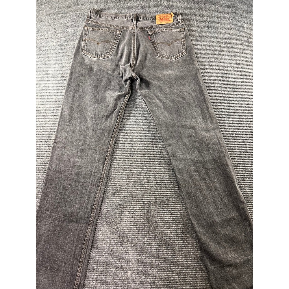 Levi's 501 Vintage 1994 Jeans Mens 36x36 Black Gray Button Fly USA Made Vintage - Picture 2 of 13